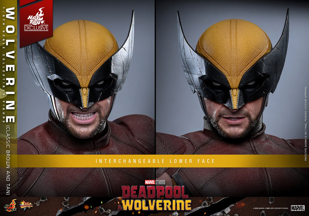 Wolverine (Classic Brown and Tan) Marvel Sixth Scale Figure