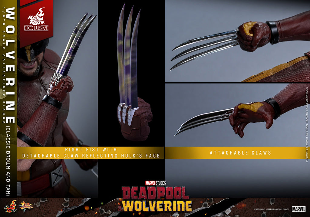 Wolverine (Classic Brown and Tan) Marvel Sixth Scale Figure