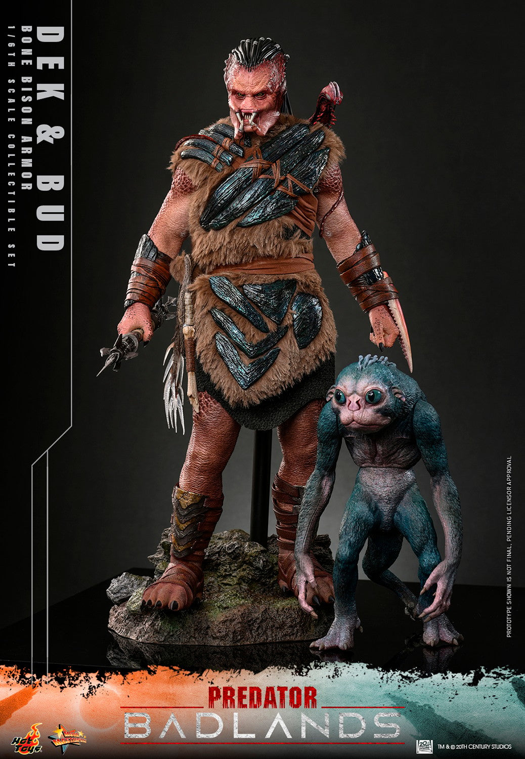 Dek (Bone Bison Armor) and Bud Predator Sixth Scale Figure Set