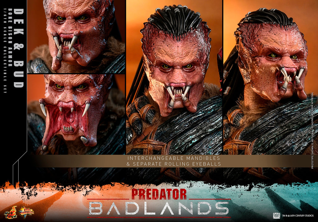 Dek (Bone Bison Armor) and Bud Predator Sixth Scale Figure Set