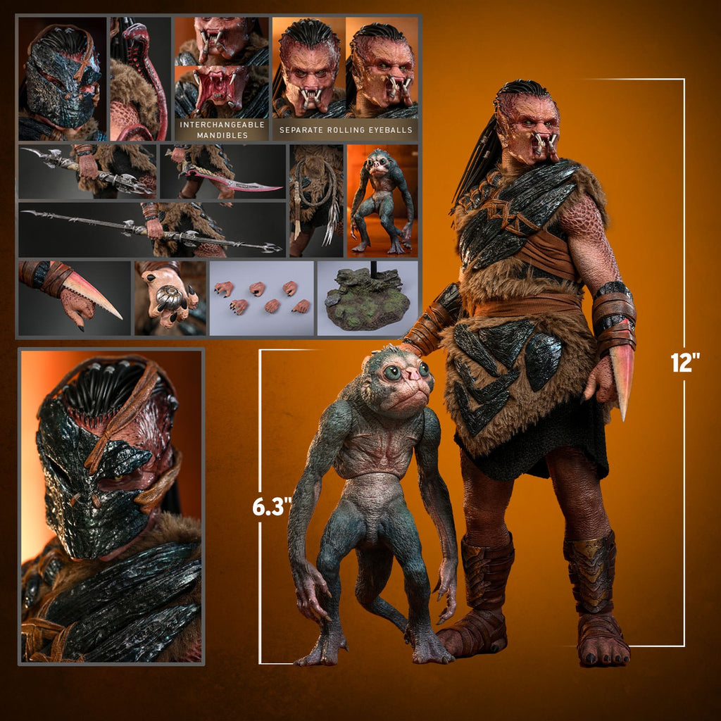 Dek (Bone Bison Armor) and Bud Predator Sixth Scale Figure Set