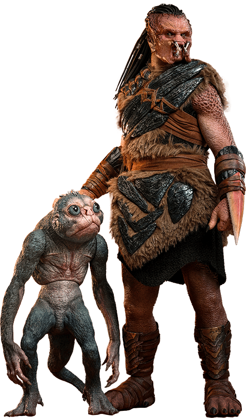 Dek (Bone Bison Armor) and Bud Predator Sixth Scale Figure Set