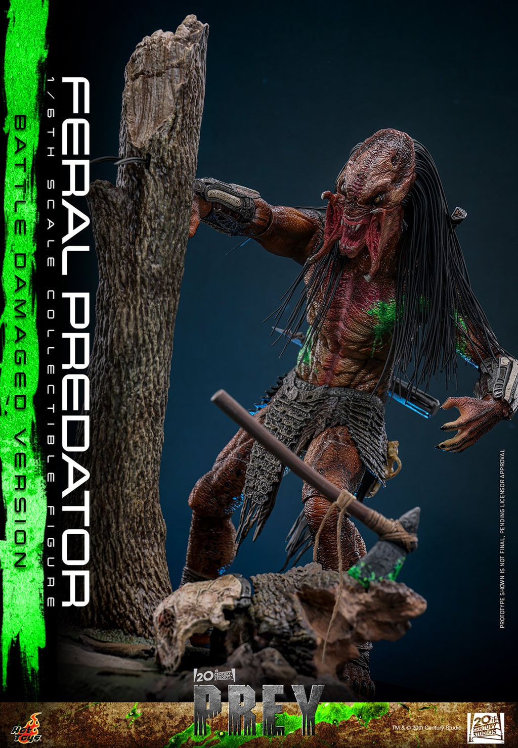 Feral Predator (Battle Damaged Version) Sixth Scale Figure