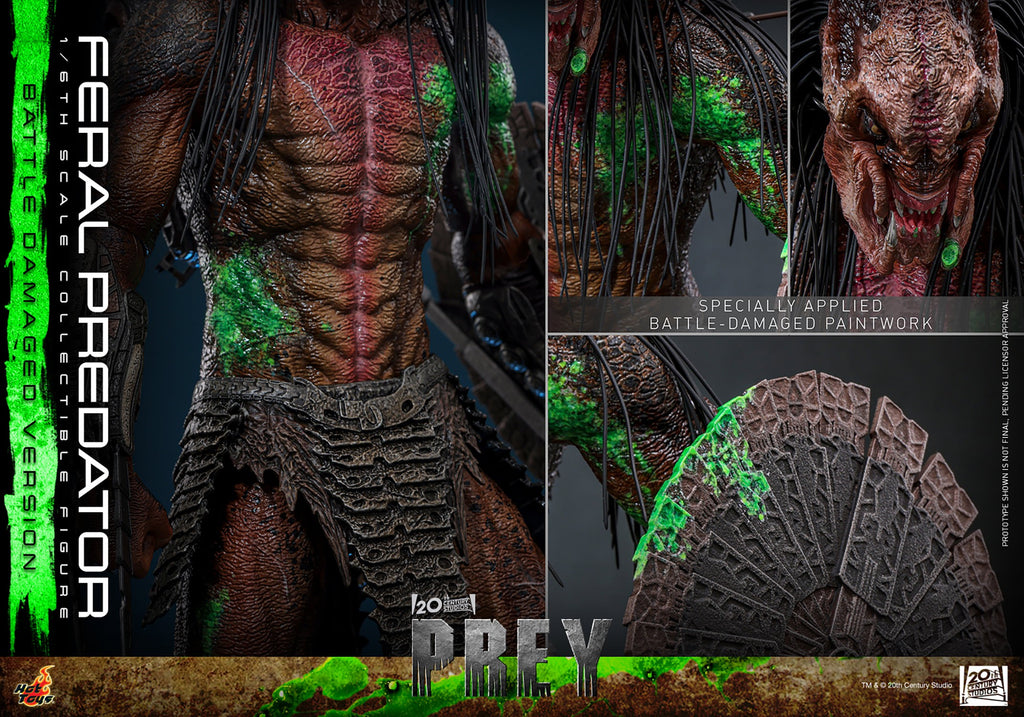 Feral Predator (Battle Damaged Version) Sixth Scale Figure