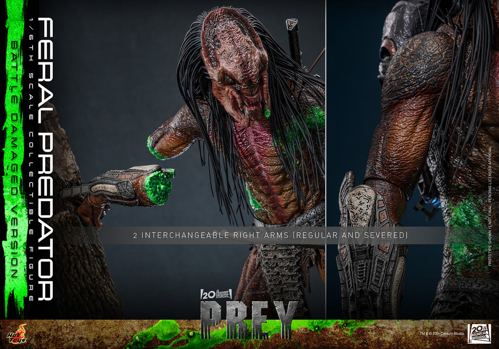 Feral Predator (Battle Damaged Version) Sixth Scale Figure