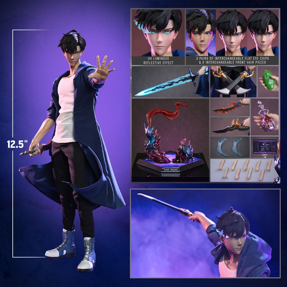 Sung Jinwoo Solo Leveling Sixth Scale Figure