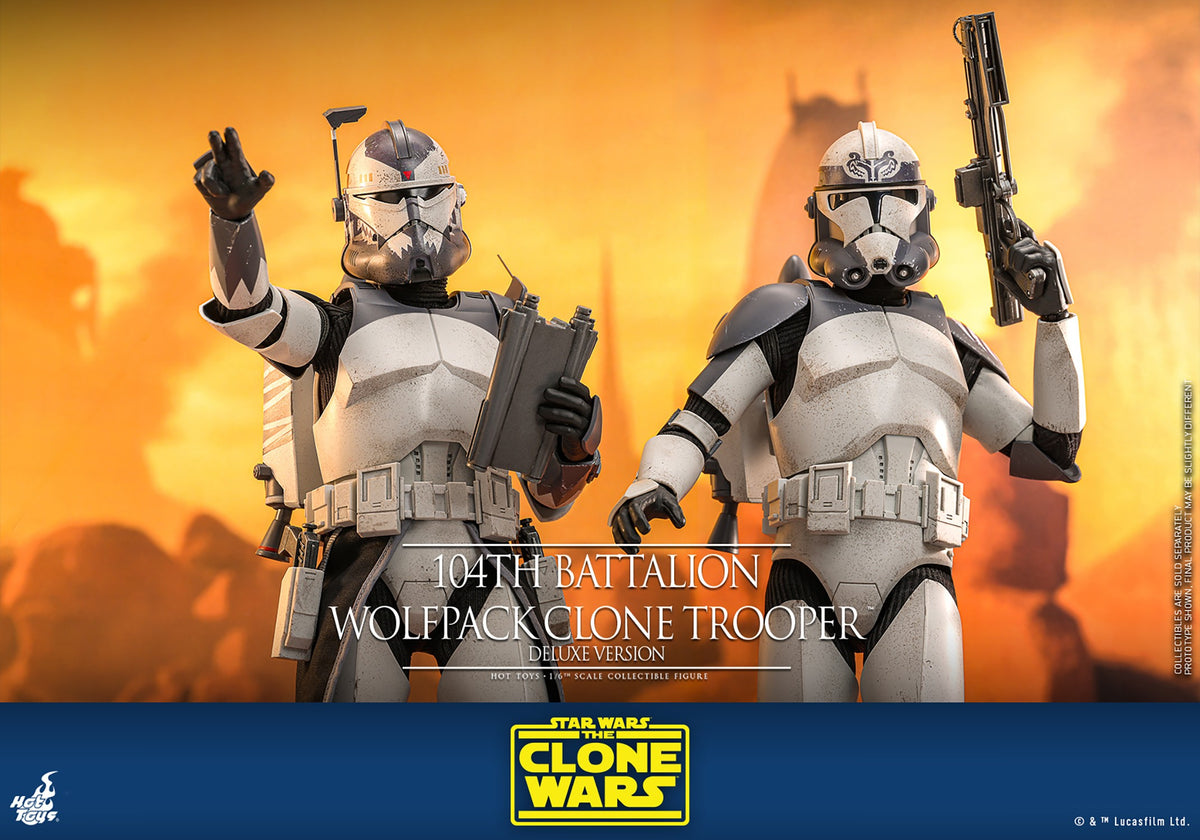 104th Battalion Wolfpack Clone Trooper Star Wars Sixth Scale Figure