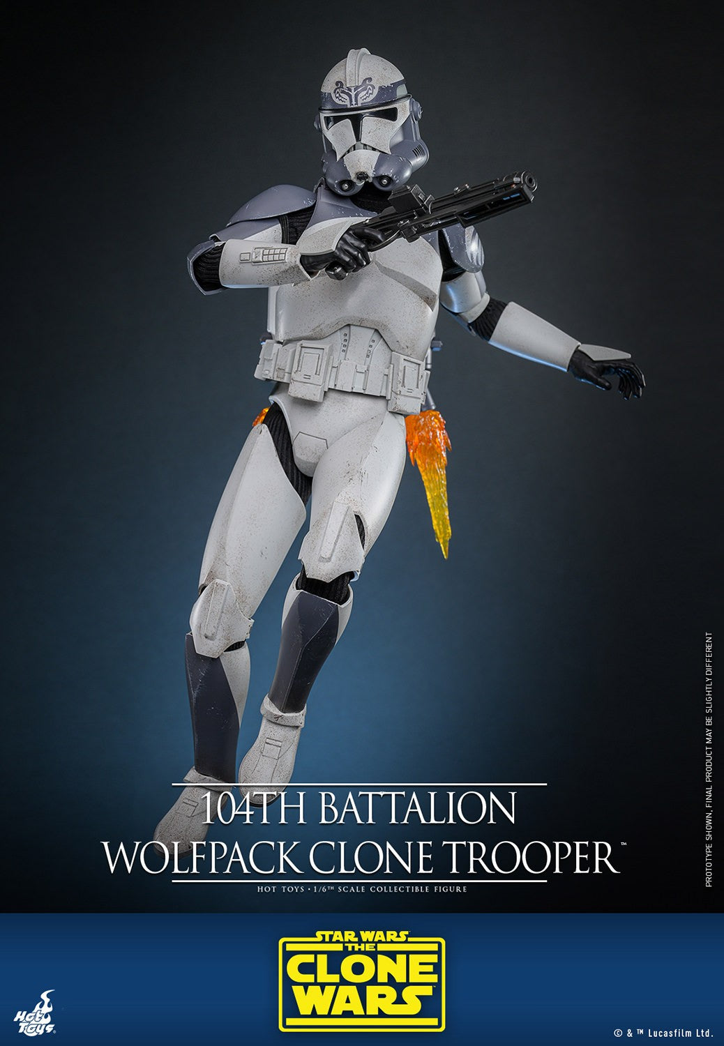 104th Battalion Wolfpack Clone Trooper Star Wars Sixth Scale Figure
