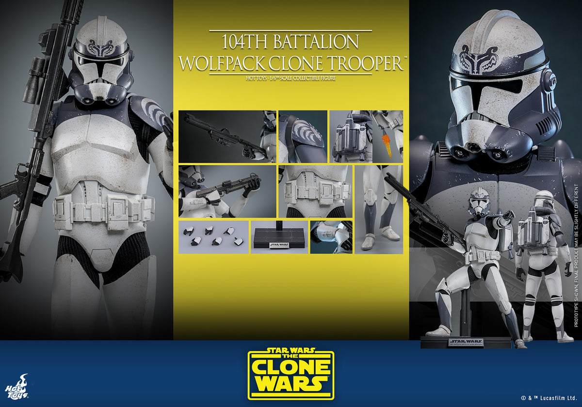 104th Battalion Wolfpack Clone Trooper Star Wars Sixth Scale Figure