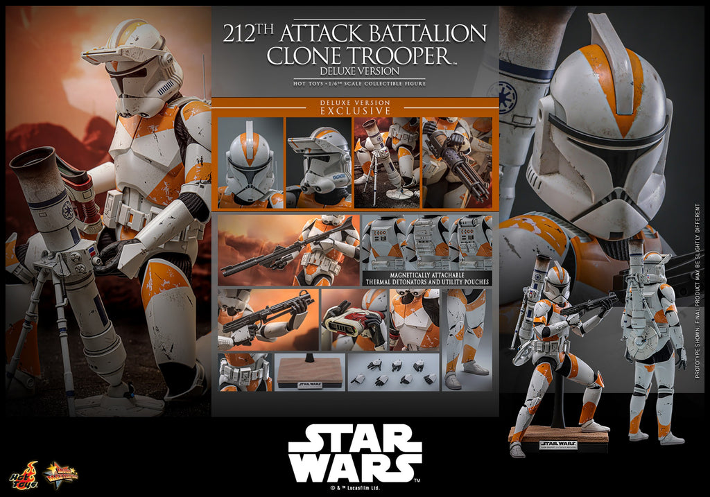 212th Attack Battalion Clone Trooper Star Wars Sixth Scale Figure