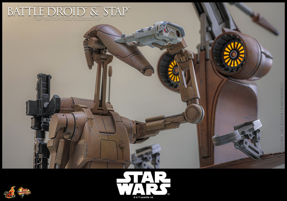 Battle Droid & STAP Star Wars Sixth Scale Figure Set