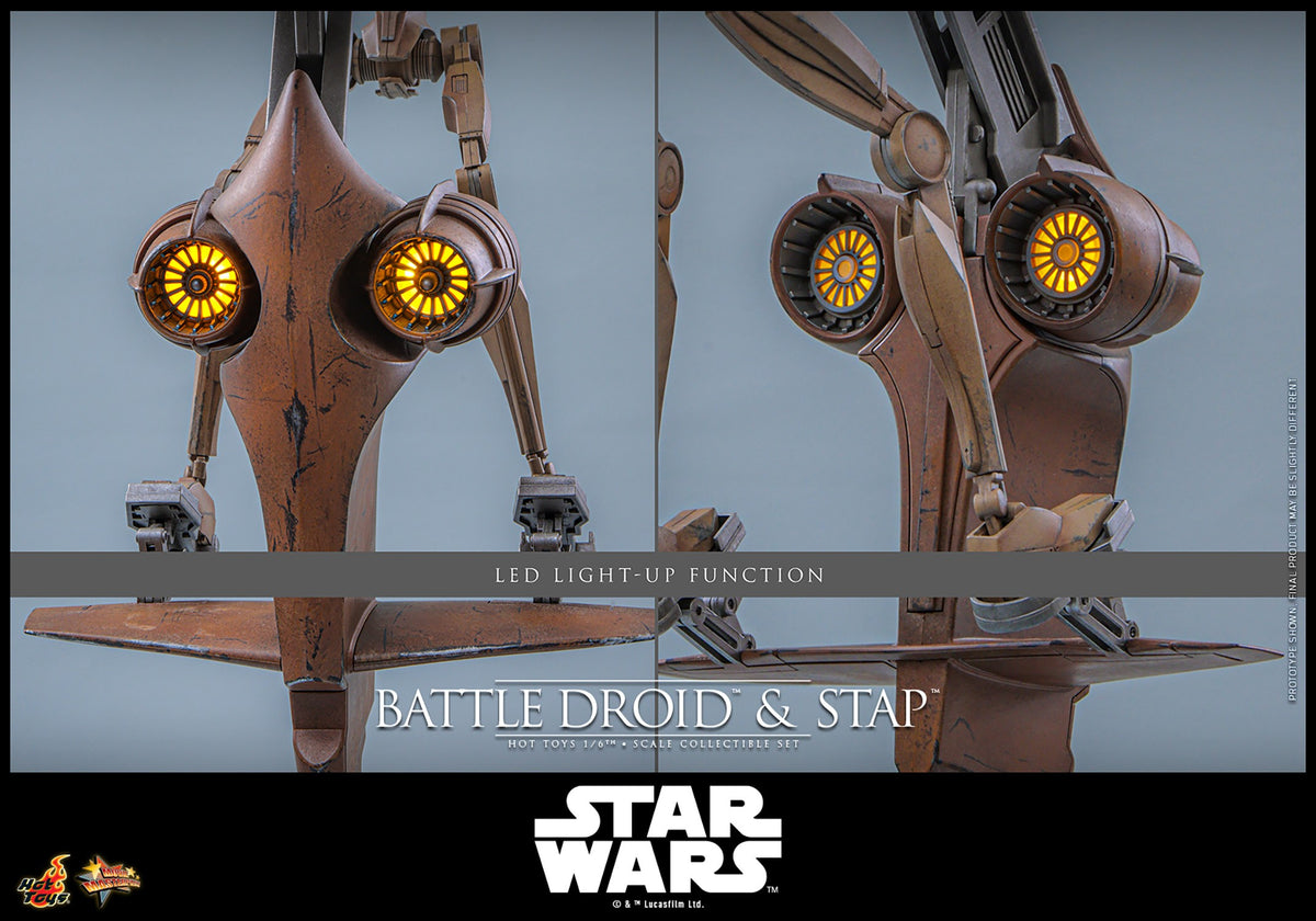 Battle Droid & STAP Star Wars Sixth Scale Figure Set