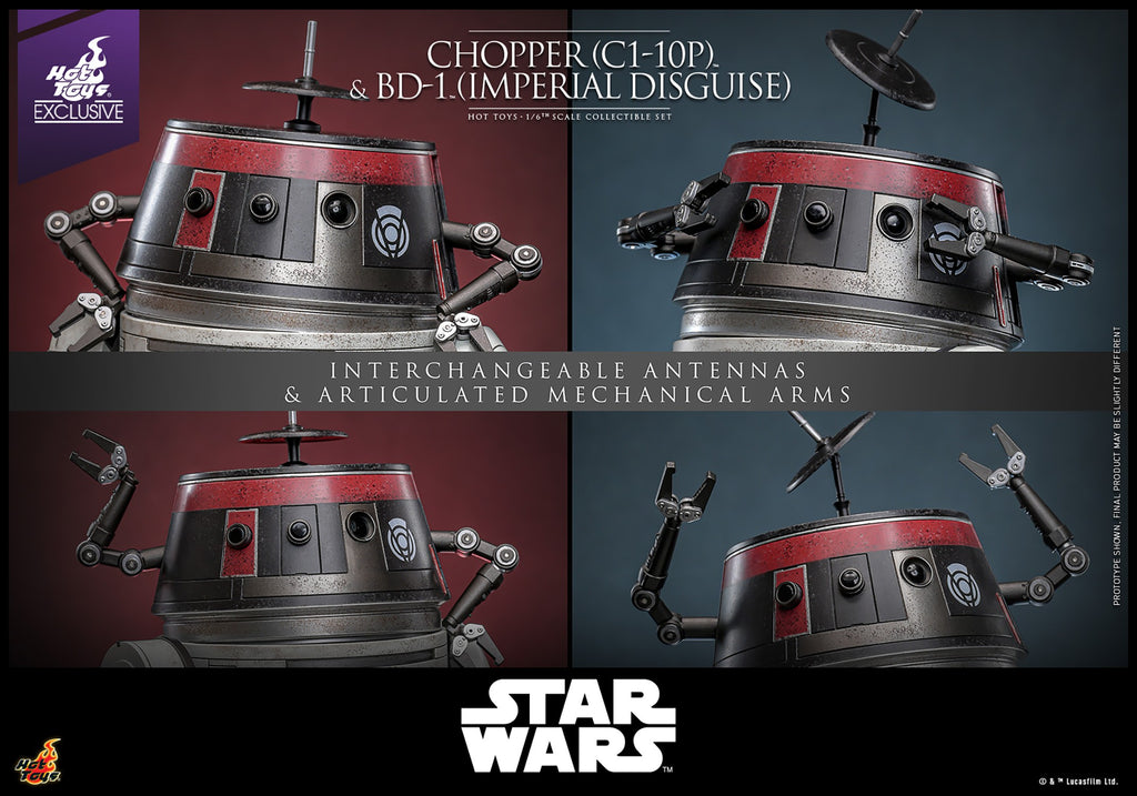 Chopper (C1-10P) & BD-1 (Imperial Disguise) Star Wars Sixth Scale Figure Set