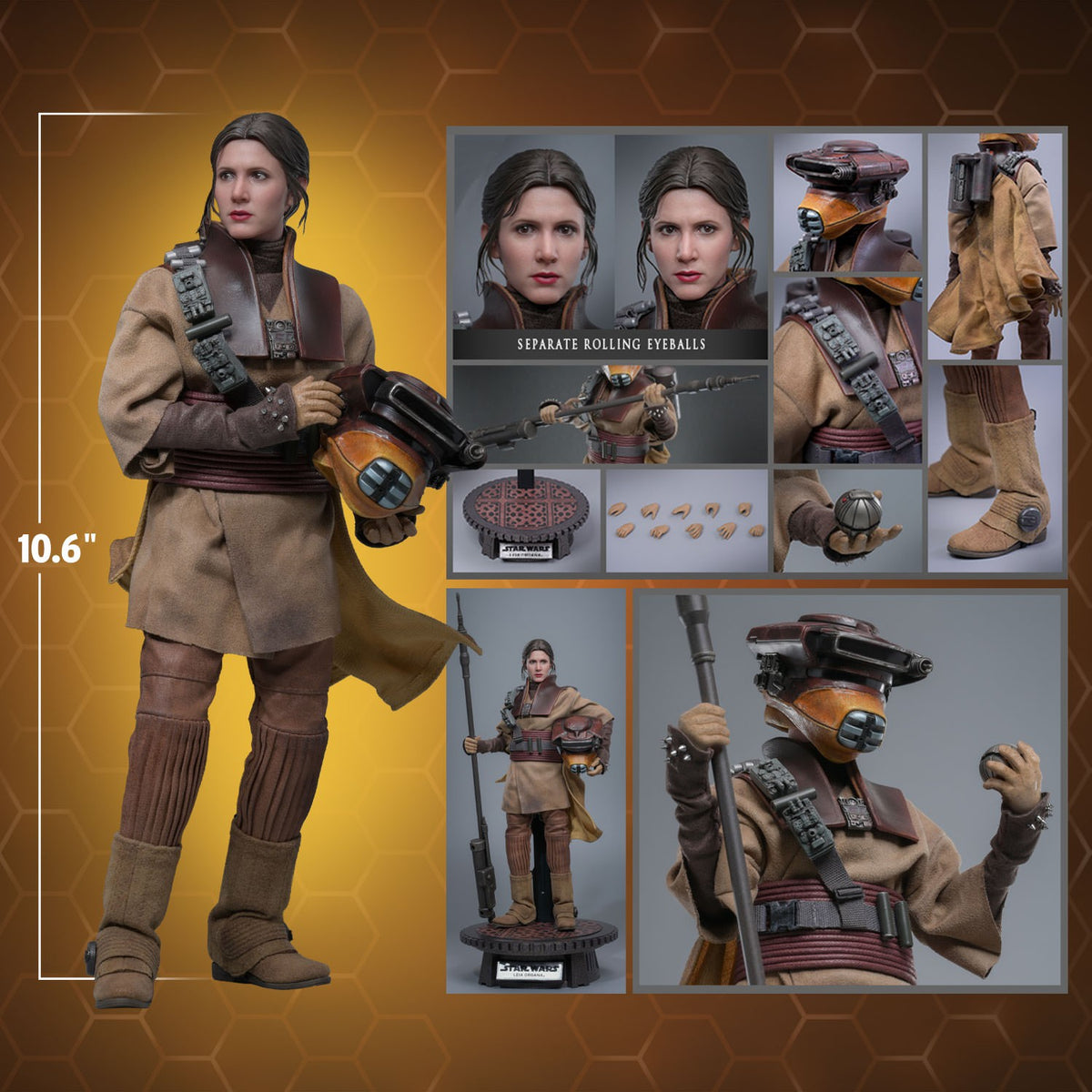 Leia Organa (Boushh Disguise) Star Wars Sixth Scale Figure