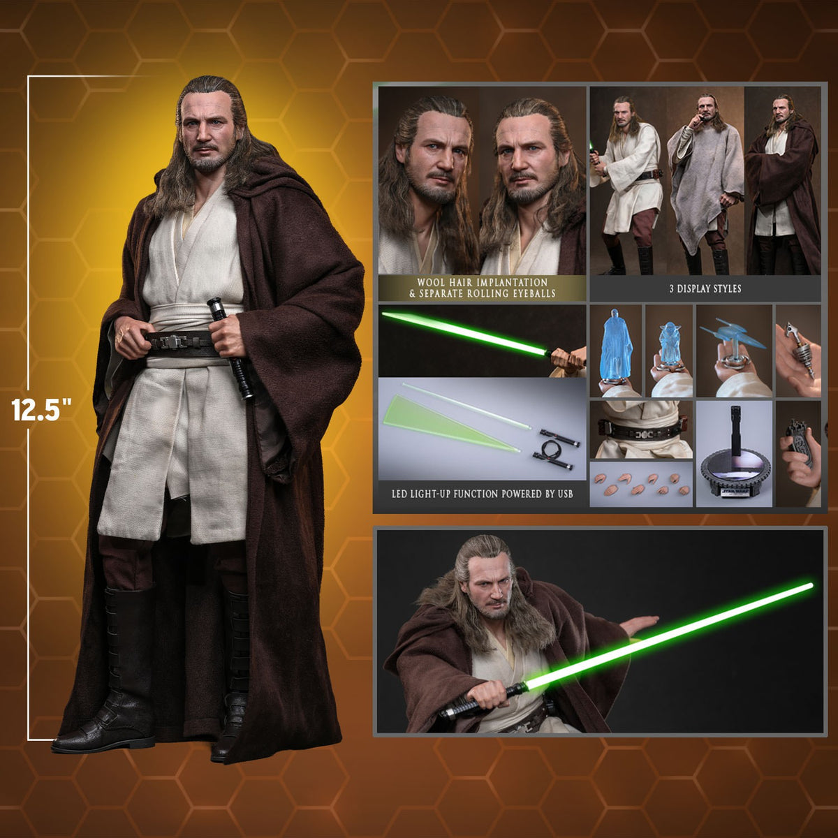 Qui-Gon Jinn Star Wars Sixth Scale Figure