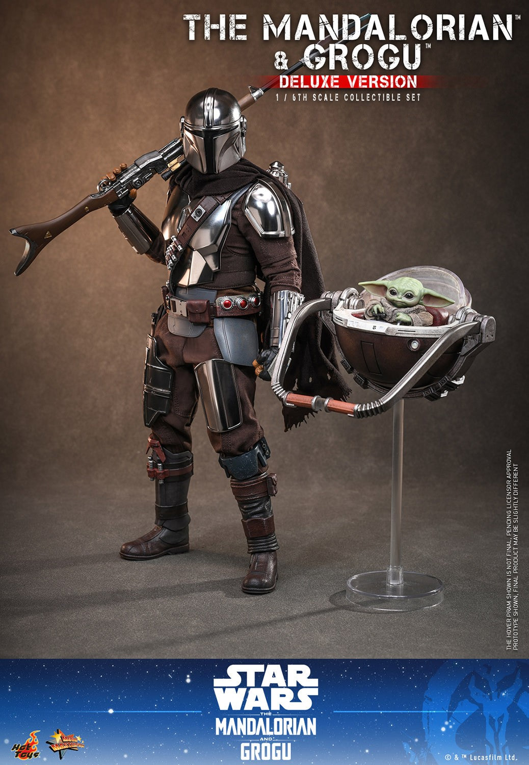The Mandalorian and Grogu Star Wars Sixth Scale Figure Set