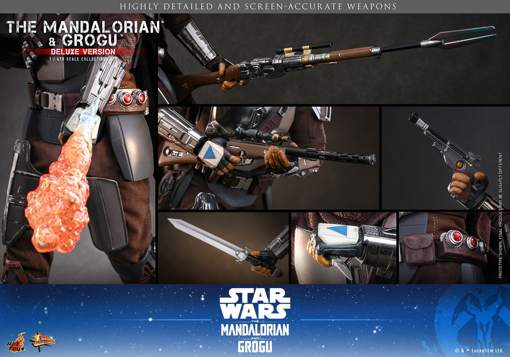 The Mandalorian and Grogu Star Wars Sixth Scale Figure Set
