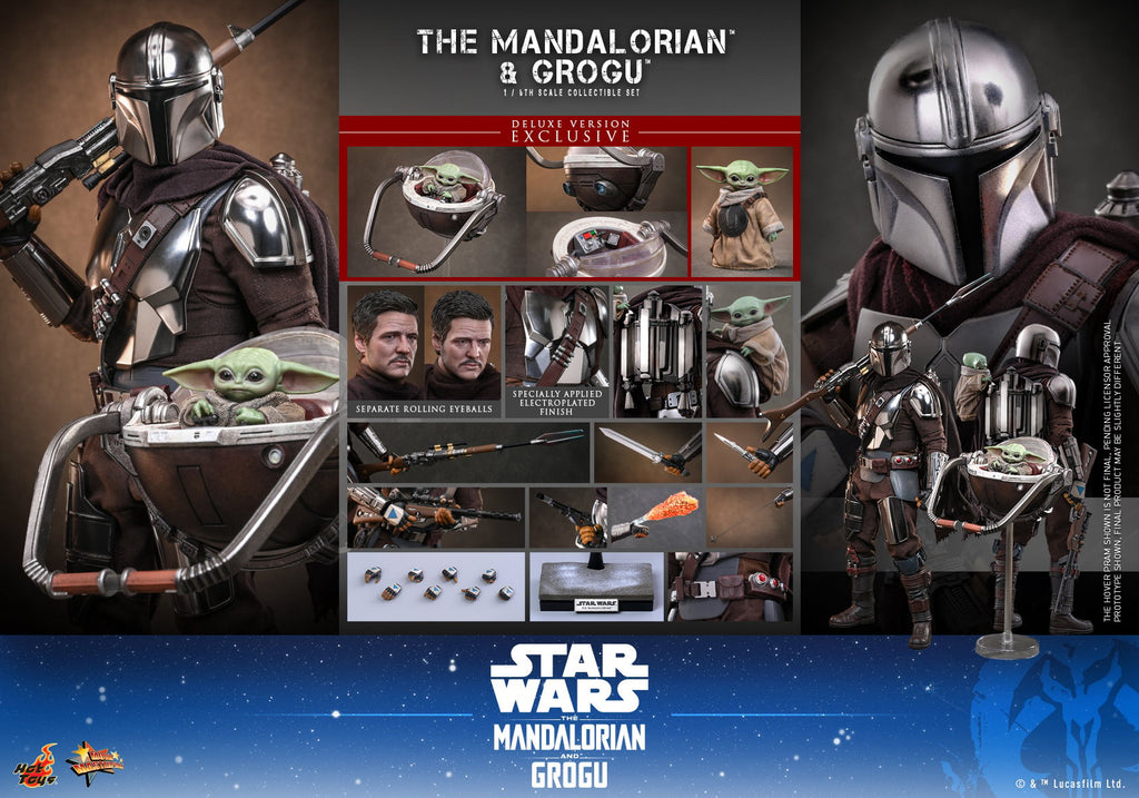 The Mandalorian and Grogu Star Wars Sixth Scale Figure Set