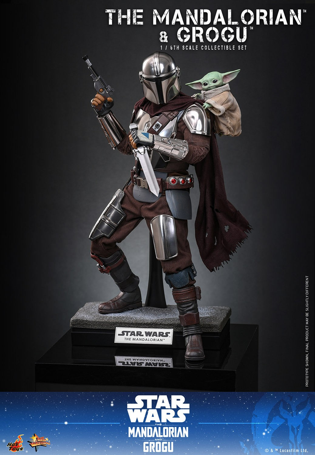 The Mandalorian and Grogu Star Wars Sixth Scale Figure Set