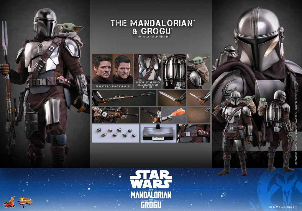 The Mandalorian and Grogu Star Wars Sixth Scale Figure Set
