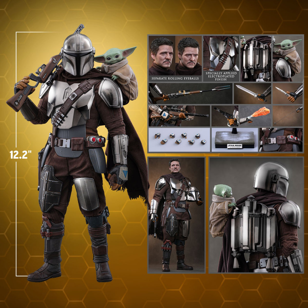 The Mandalorian and Grogu Star Wars Sixth Scale Figure Set