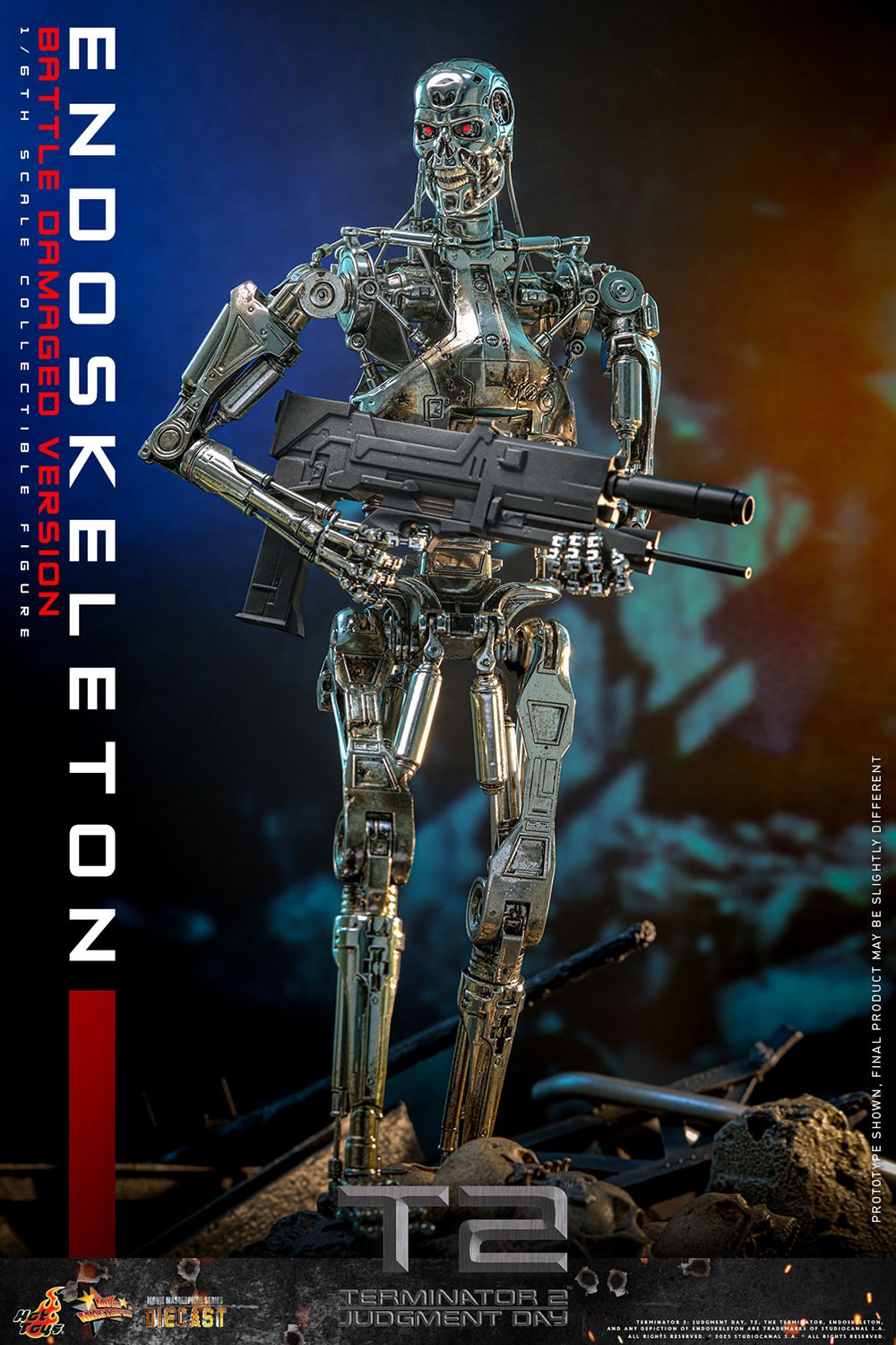 Endoskeleton (Battle Damaged Version) Terminator Sixth Scale Figure