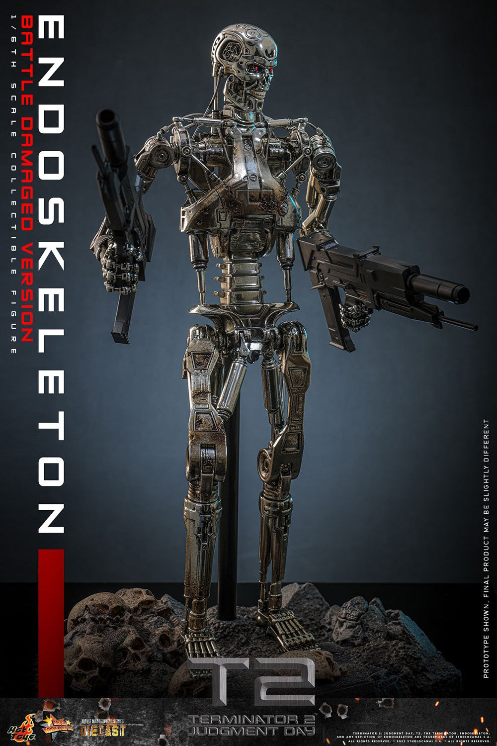 Endoskeleton (Battle Damaged Version) Terminator Sixth Scale Figure