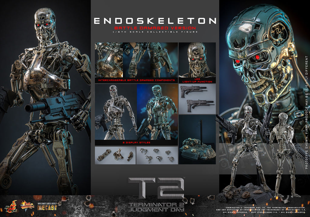 Endoskeleton (Battle Damaged Version) Terminator Sixth Scale Figure