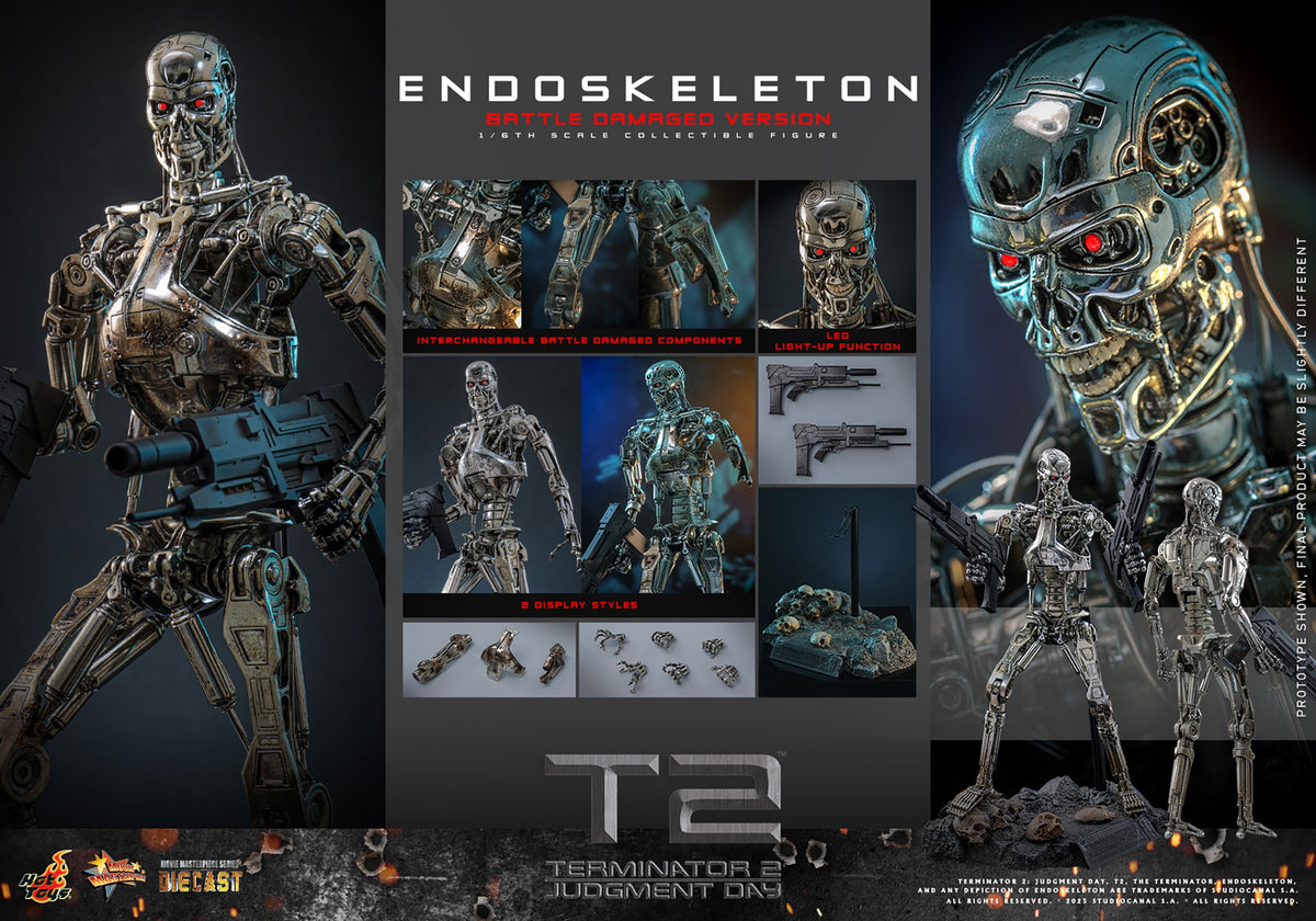 Endoskeleton (Battle Damaged Version) Terminator Sixth Scale Figure
