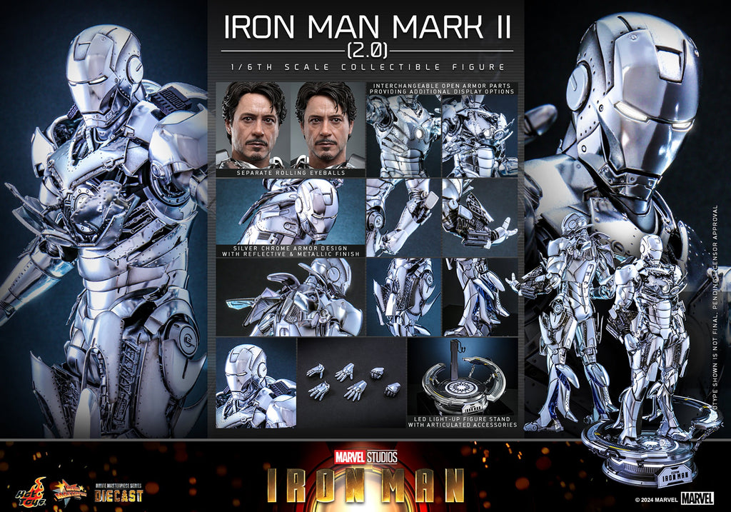 Iron Man Mark II (2.0) Marvel Sixth Scale Figure