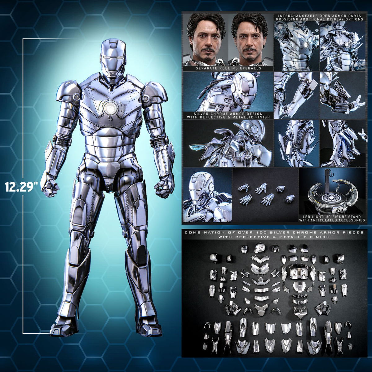 Iron Man Mark II (2.0) Marvel Sixth Scale Figure