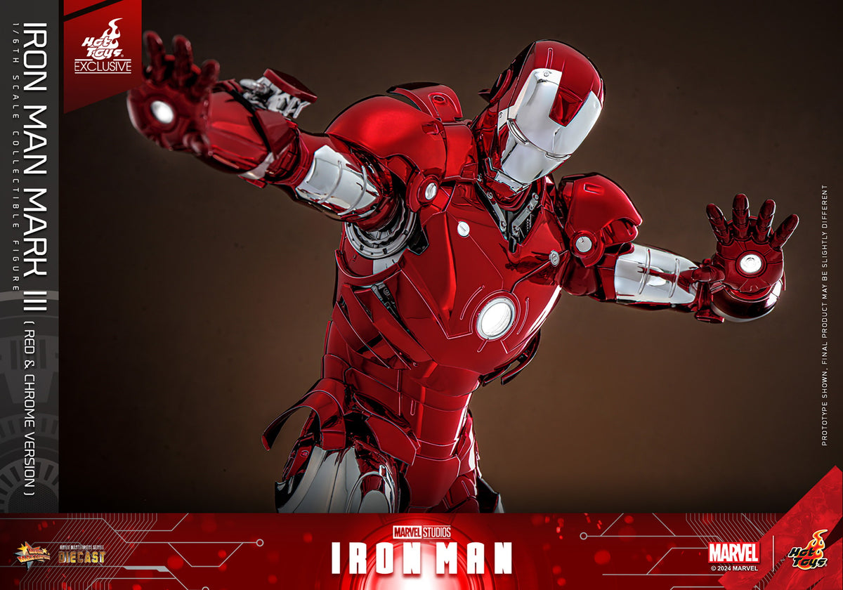 Iron Man Mark III (Red & Chrome Version) Marvel Sixth Scale Figure