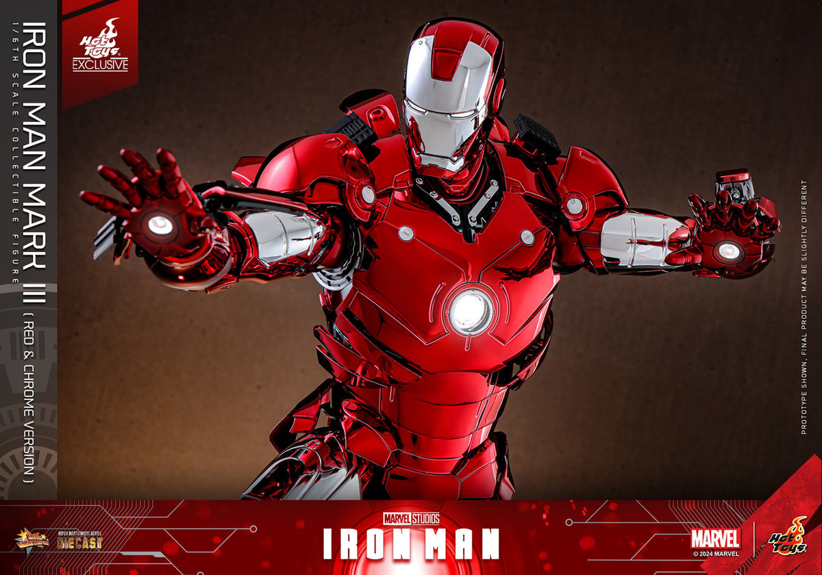 Iron Man Mark III (Red & Chrome Version) Marvel Sixth Scale Figure
