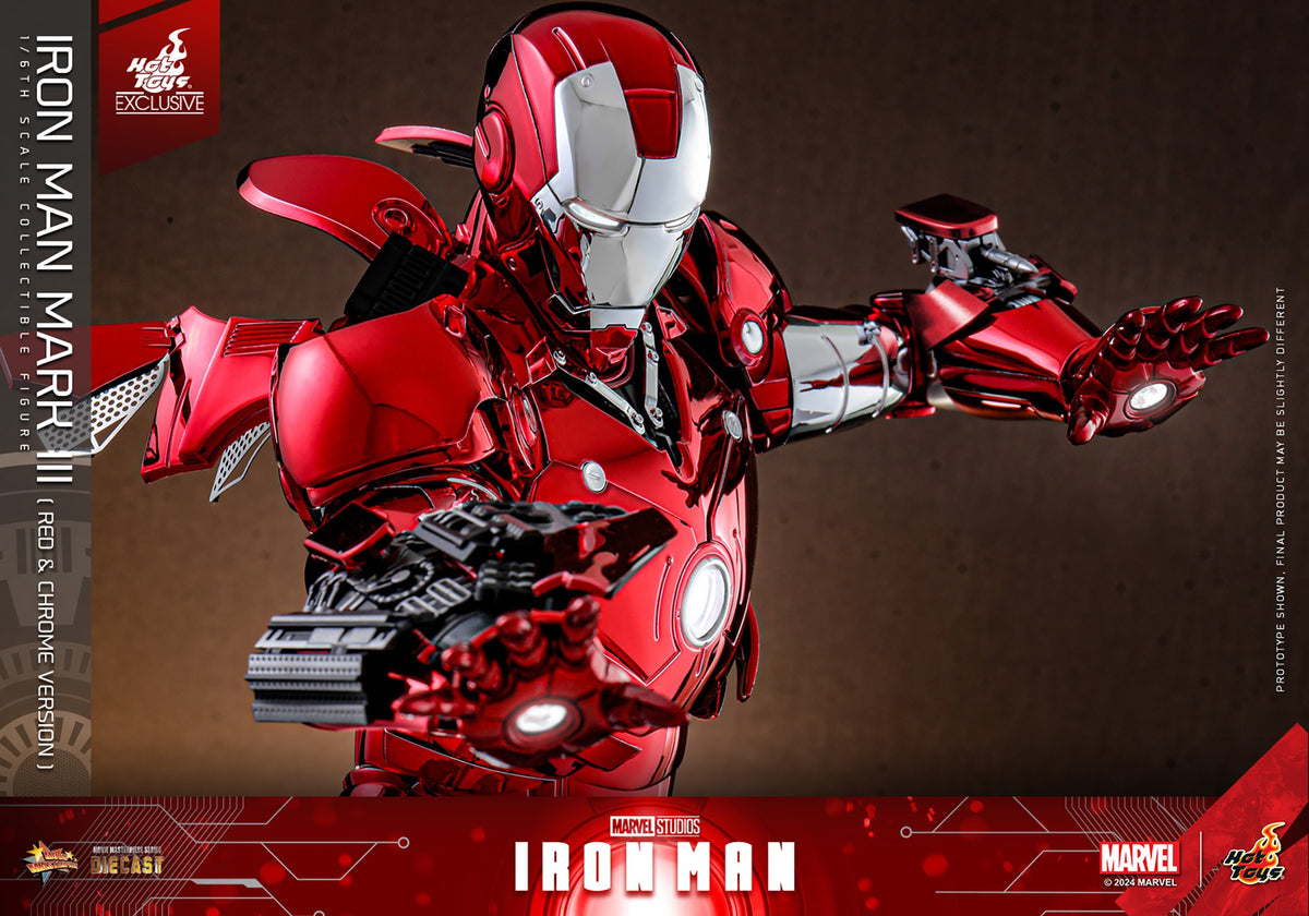 Iron Man Mark III (Red & Chrome Version) Marvel Sixth Scale Figure