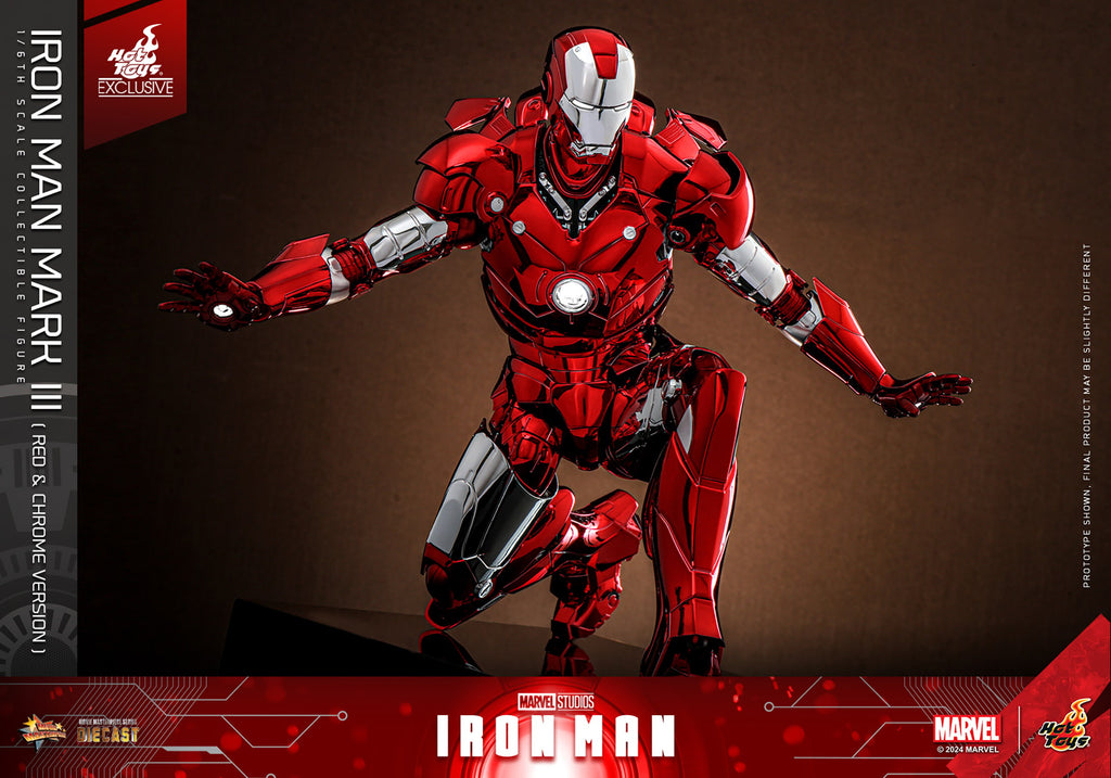 Iron Man Mark III (Red & Chrome Version) Marvel Sixth Scale Figure