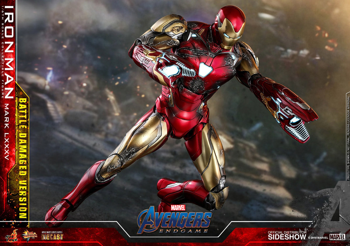Iron Man Mark LXXXV (Battle Damaged Version) Marvel Sixth Scale Figure