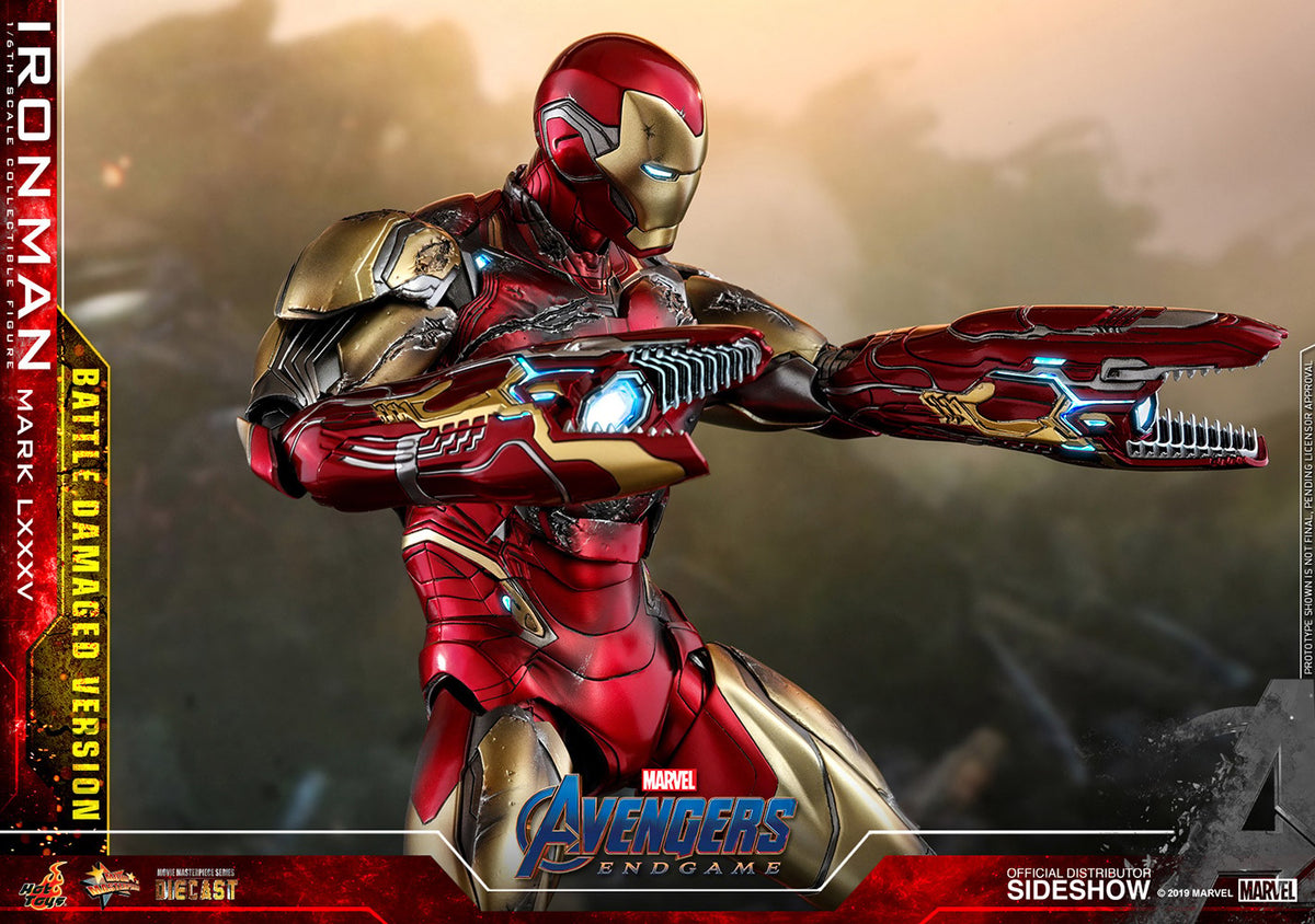 Iron Man Mark LXXXV (Battle Damaged Version) Marvel Sixth Scale Figure