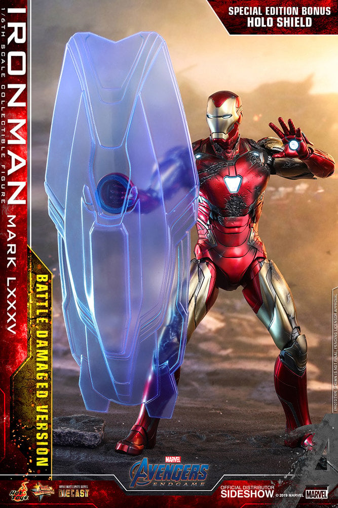 Iron Man Mark LXXXV (Battle Damaged Version) Marvel Sixth Scale Figure