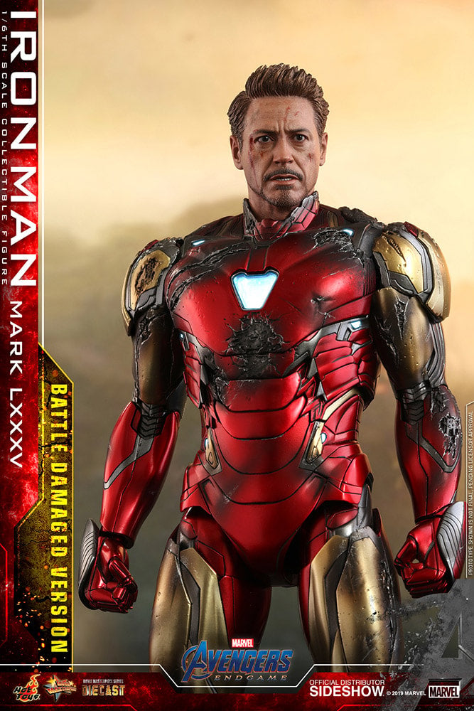 Iron Man Mark LXXXV (Battle Damaged Version) Marvel Sixth Scale Figure