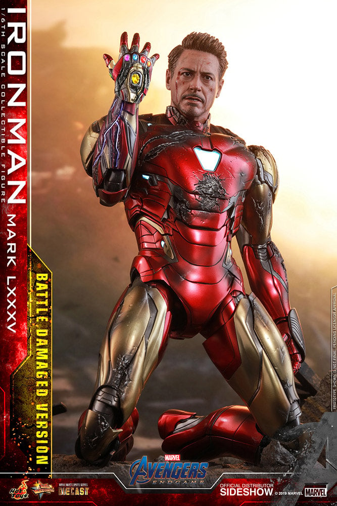 Iron Man Mark LXXXV (Battle Damaged Version) Marvel Sixth Scale Figure