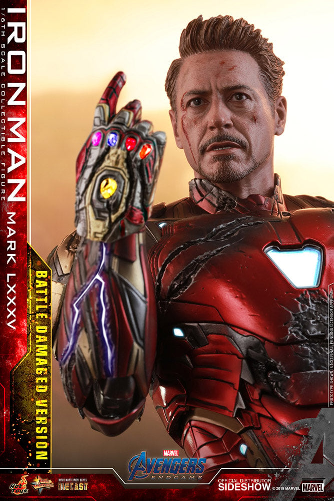 Iron Man Mark LXXXV (Battle Damaged Version) Marvel Sixth Scale Figure