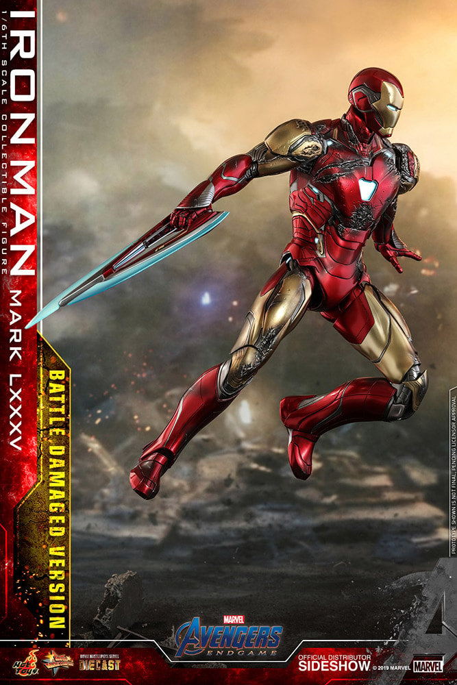 Iron Man Mark LXXXV (Battle Damaged Version) Marvel Sixth Scale Figure