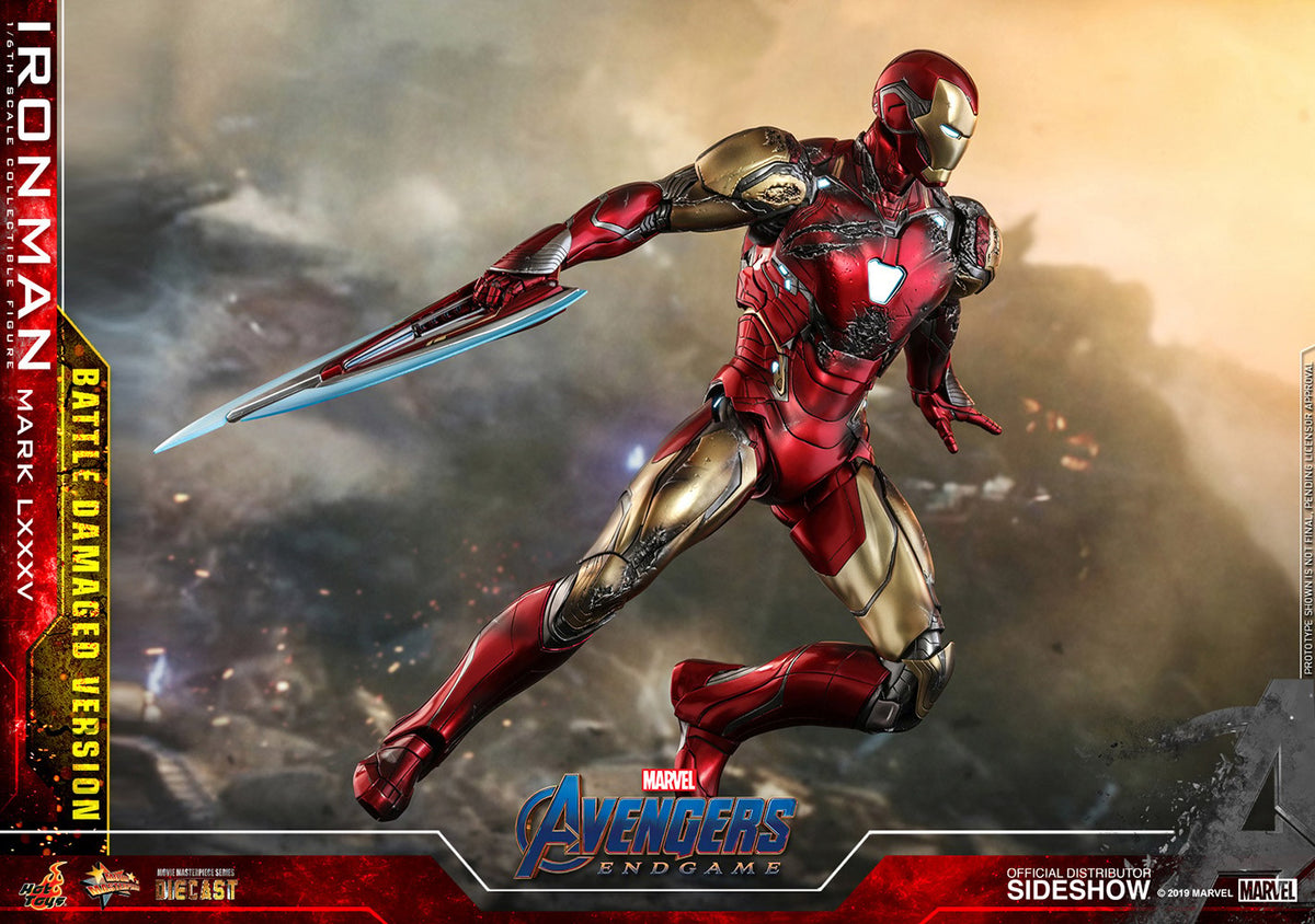 Iron Man Mark LXXXV (Battle Damaged Version) Marvel Sixth Scale Figure