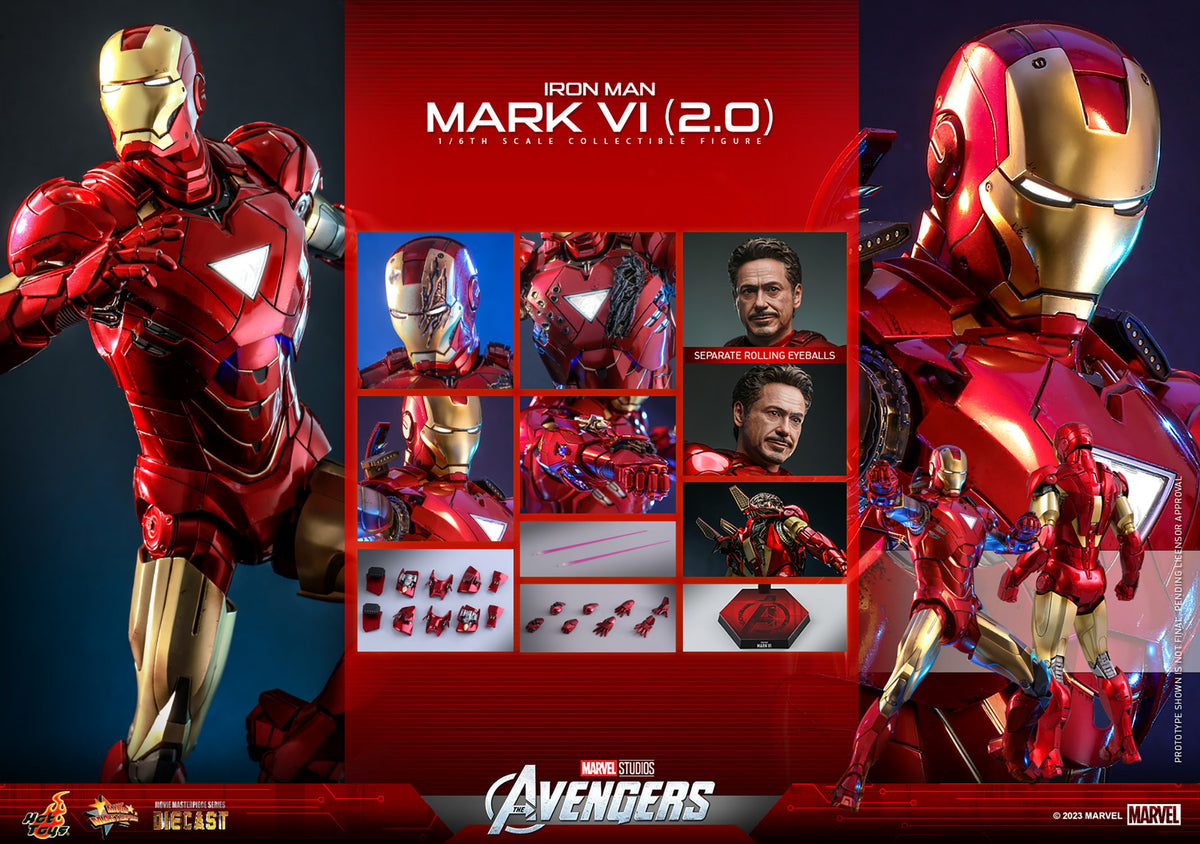 Iron Man Mark VI (2.0) Marvel Sixth Scale Figure