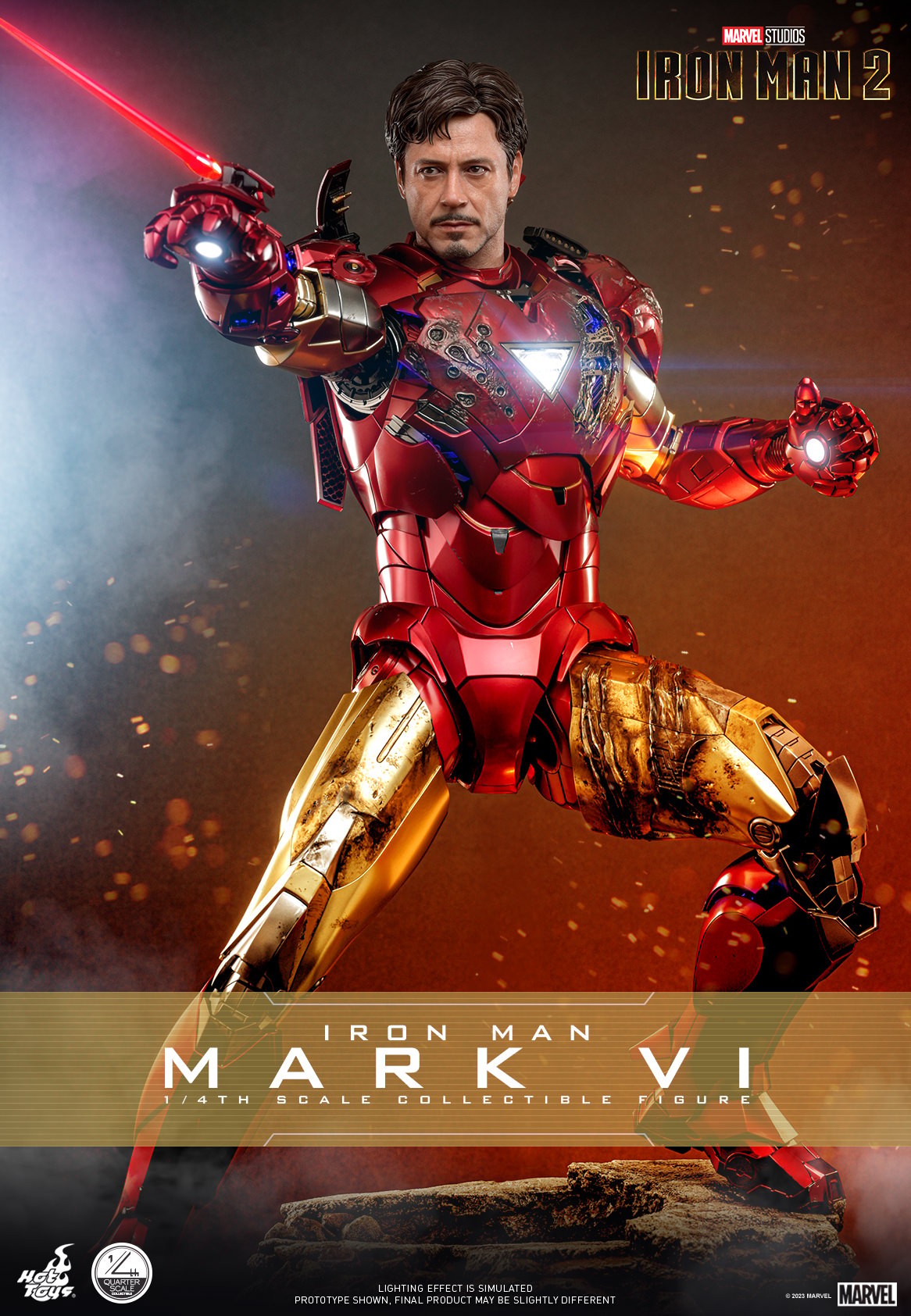 Iron Man Mark VI Marvel Quarter Scale Figure