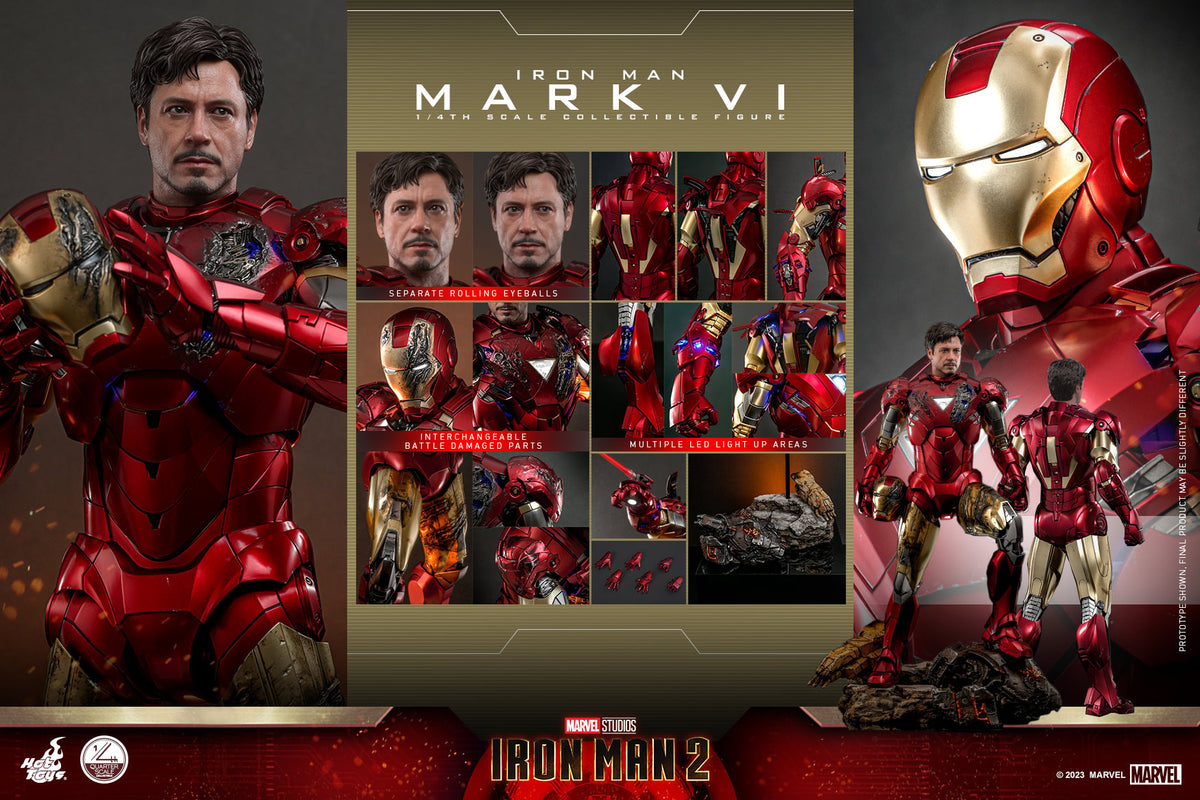 Iron Man Mark VI Marvel Quarter Scale Figure