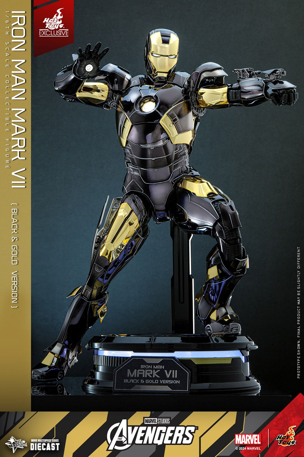 Iron Man Mark VII (Black & Gold Version) Marvel Sixth Scale Figure
