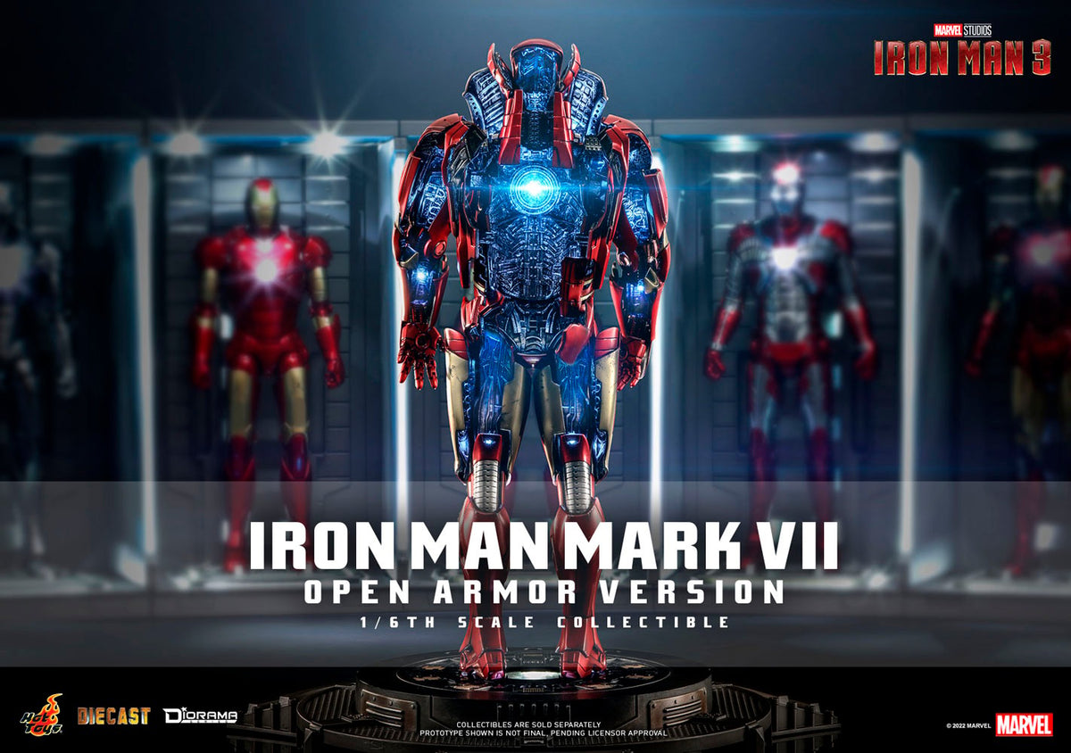 Iron Man Mark VII (Open Armor Version) Marvel Sixth Scale Diorama