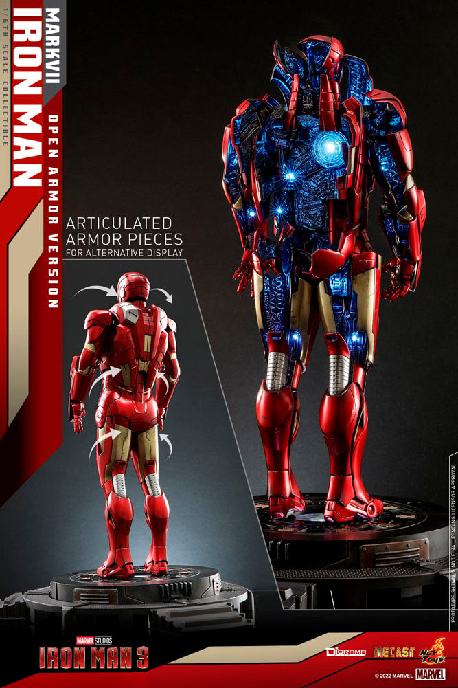 Iron Man Mark VII (Open Armor Version) Marvel Sixth Scale Diorama