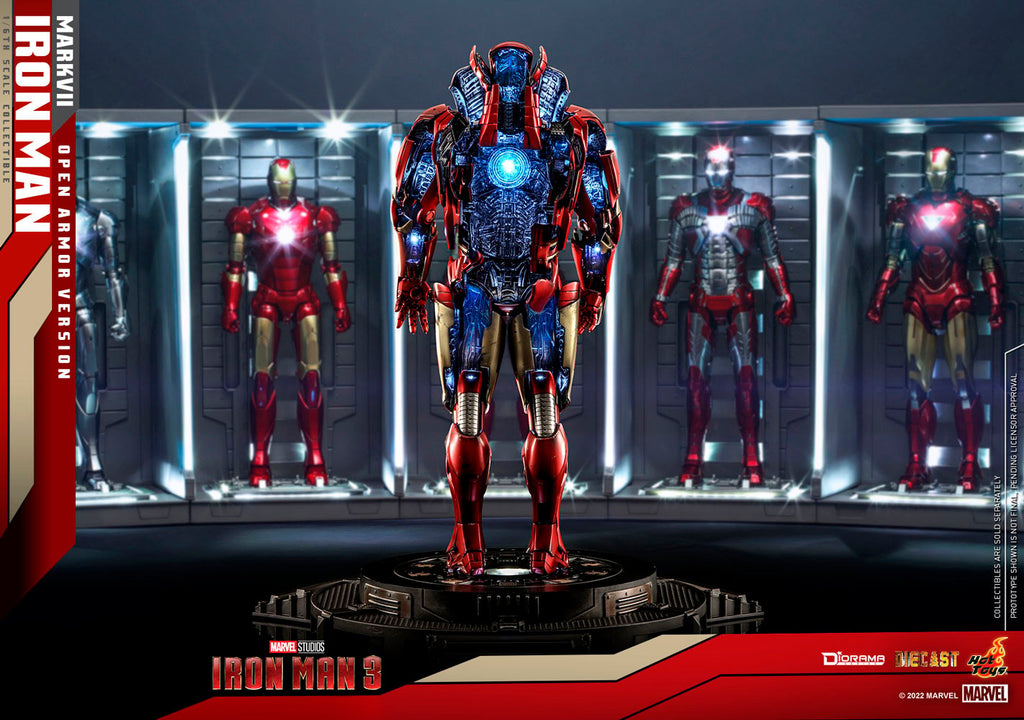 Iron Man Mark VII (Open Armor Version) Marvel Sixth Scale Diorama